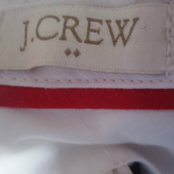 J Crew Womens 8 Navy Blue Red White Shorts Floral Flat Front 100% Cotton M - Picture 3 of 7